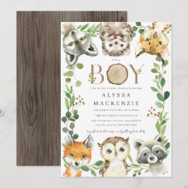 Wald-Baby-Shower-Einladung Einladung