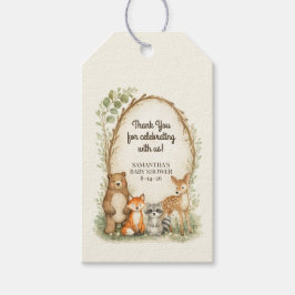 Wald-Baby-Shower-Geschenkanhänger Geschenkanhänger