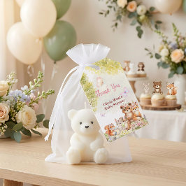 Wald-Babyparty-Dankeschön-Geschenkanhänger Geschenkanhänger