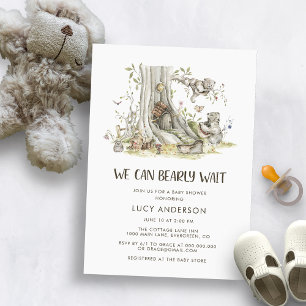 Wald-Babyparty Einladung