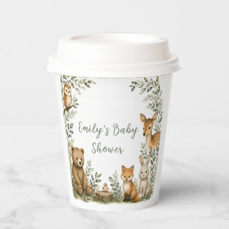 Wald-Babyparty-Papierbecher Pappbecher