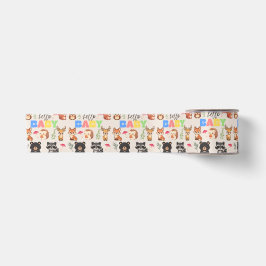 Wald-Babyparty Satinband