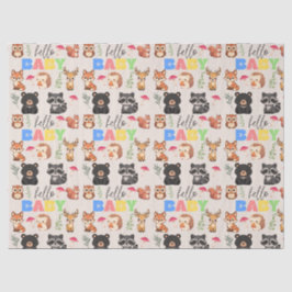 Wald-Babyparty Seidenpapier