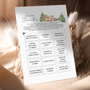 Wald-Babyparty-Spiel CHARAKTERE