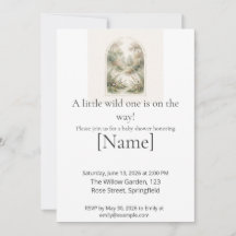 Wald-Babyshower, editierbar