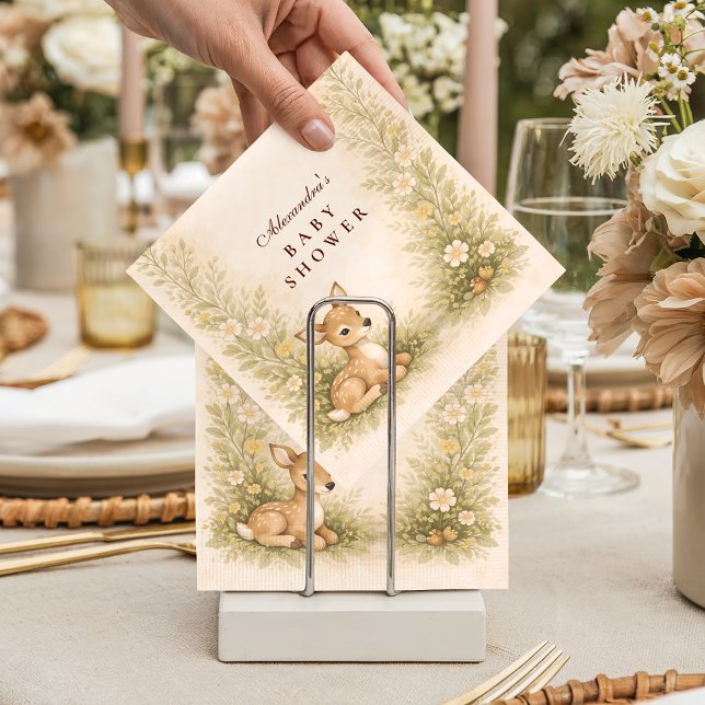 Wald-Babyshower für Neugeborene Serviette (Von Creator hochgeladen)