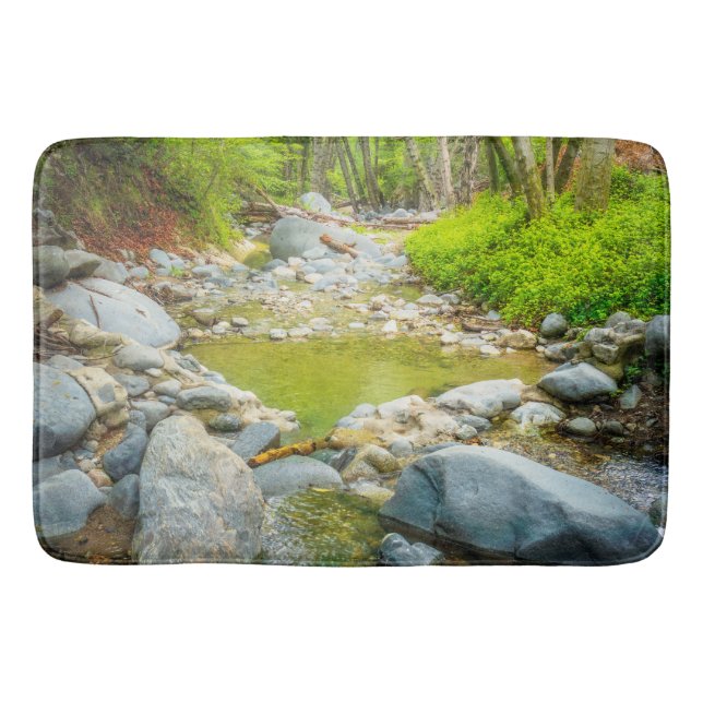 Wald Bach Badematte | Wald Natur Dekor (Vorderseite)