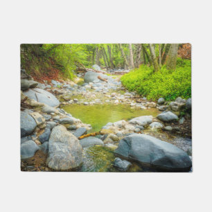 Wald Bach Natur Landschaftsfoto Kunst Druck Fußmatte