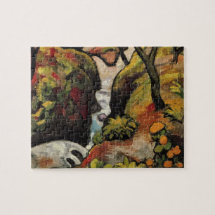 Wald Bach von August Macke Vintage Expressionismus Puzzle