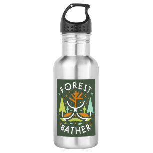 Wald bader Kubist Edelstahlflasche