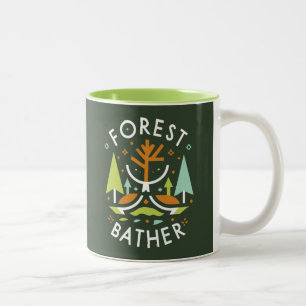 Wald bader Kubist Zweifarbige Tasse
