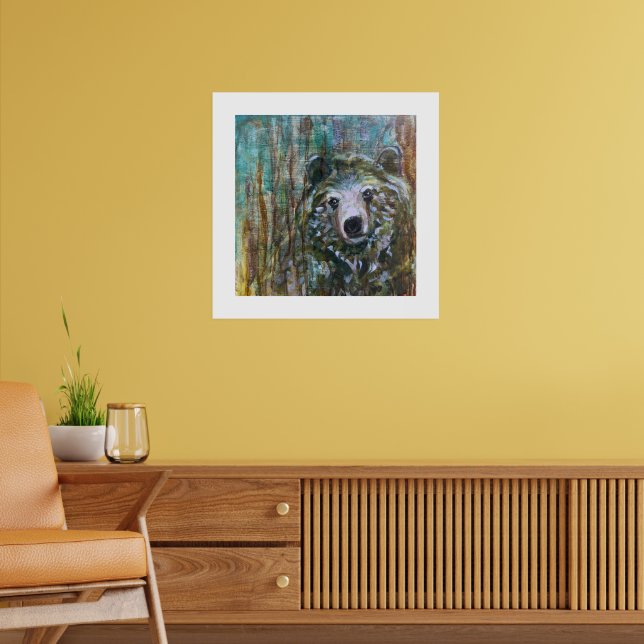 Wald-Bären-Malerei Poster (Wohnzimmer 2)