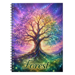 Wald Baum des Lebens Notizbuch Notizblock