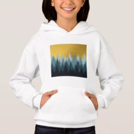 Wald Bäume Goldene Landschaft Hoodie