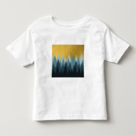 Wald Bäume Goldene Landschaft Kleinkind T-shirt