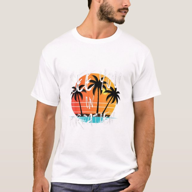 Wald Bäume Wandern Landschaft Außenbereich Wandern T-Shirt (Vorderseite)