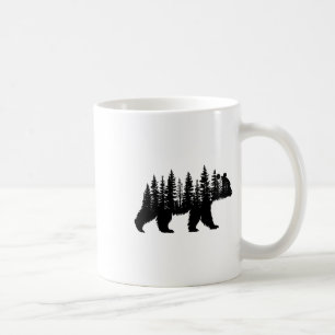 Wald Bäume Wildtiere Tier Retro Outdoor Natur Kaffeetasse