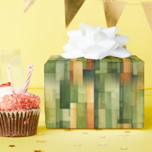 Wald Bemalte Streifen Geschenkpapier