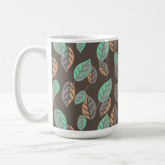 Wald-Blätter-Kaffeetasse Kaffeetasse (Links)