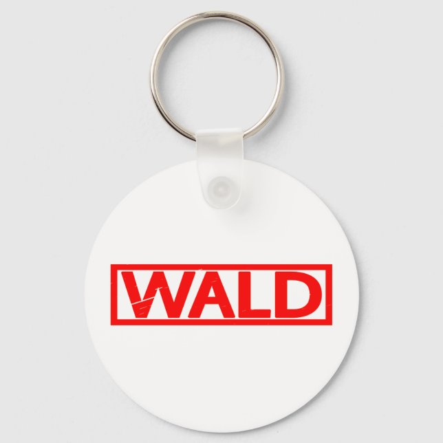 Wald Briefmarke Schlüsselanhänger (Vorderseite)