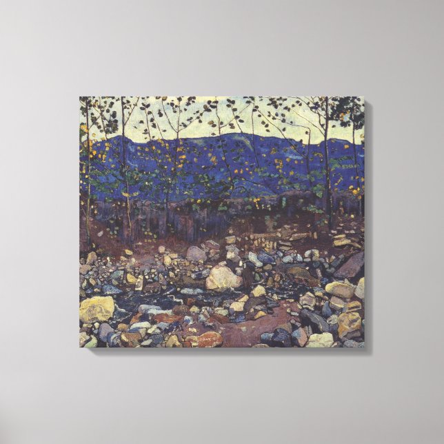 Wald Brook bei Leissigen, Schweiz (Landschaft) Leinwanddruck (Vorderseite)