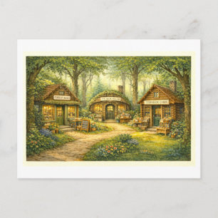 Wald Buchhandlungen Postkarte