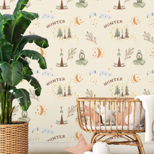 Wald Camping Individuelle Name Tapete