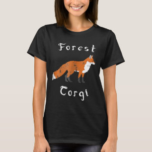 Wald Corgi ist ein Fuchs Tier Wortspiel Vintage T T-Shirt