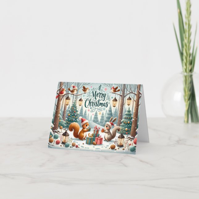 Wald Critters Karte (Vorderseite)