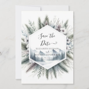 Wald Custom Mountain Hochzeit Save The Date