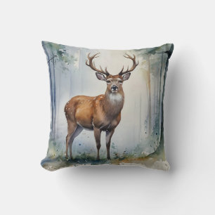 Wald Deer Throw Kissen