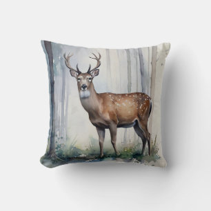 Wald Deer Throw Kissen