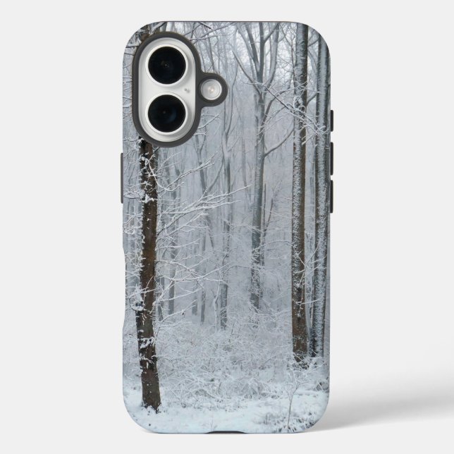 Wald der schneebedeckten Bäume Case-Mate iPhone Hülle (Rückseite)