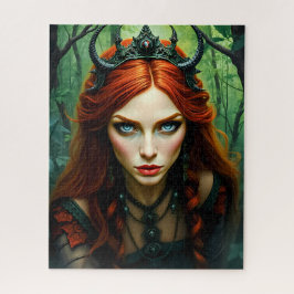 Wald-Dryaden-Königin - Mystische Natur-Fantasy-Kun Puzzle
