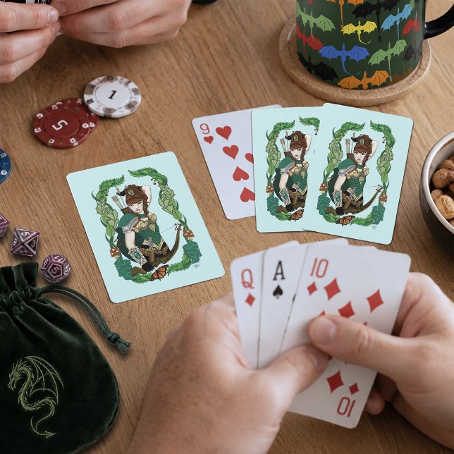 Wald Elf Fantasy Spielkarten (Von Creator hochgeladen)