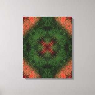 Wald-Energie-Kaleidoskop-Fraktal-Kunst Leinwanddruck