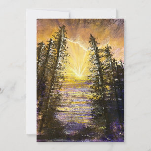 Wald Erwakening Dankeskarte