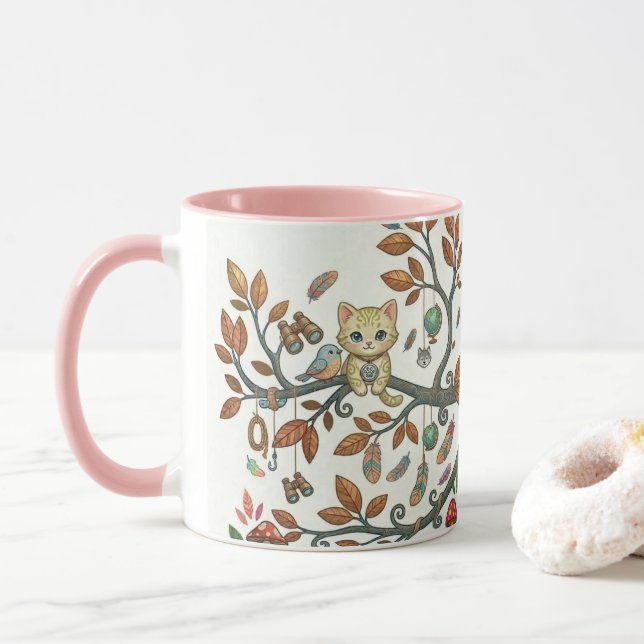 Wald-Explorer-Tasse Tasse (Mit Donut)