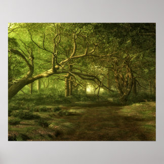 Wald-Fantasie Poster