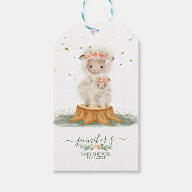Wald-Flusch-Schaf Geschenkanhänger (Vorderseite)