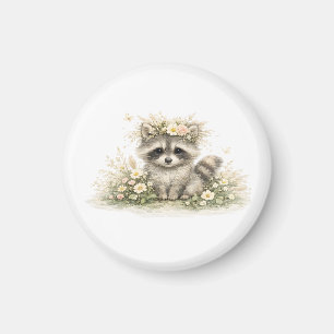 Wald Freund Waschbär Magnet