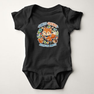 Wald Freunde Abenteuer Wartet Baby Strampler