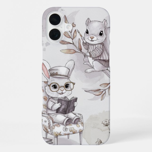 Wald Freunde beim Lernen iPhone Hülle (Rückseite)