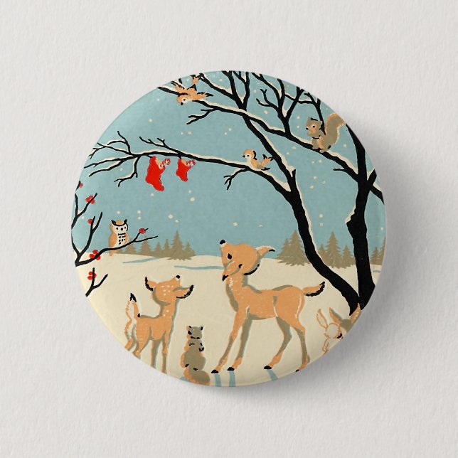 Wald Freunde Button (Vorderseite)