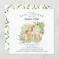 Wald-Freunde Gender Neutral Baby Dusche