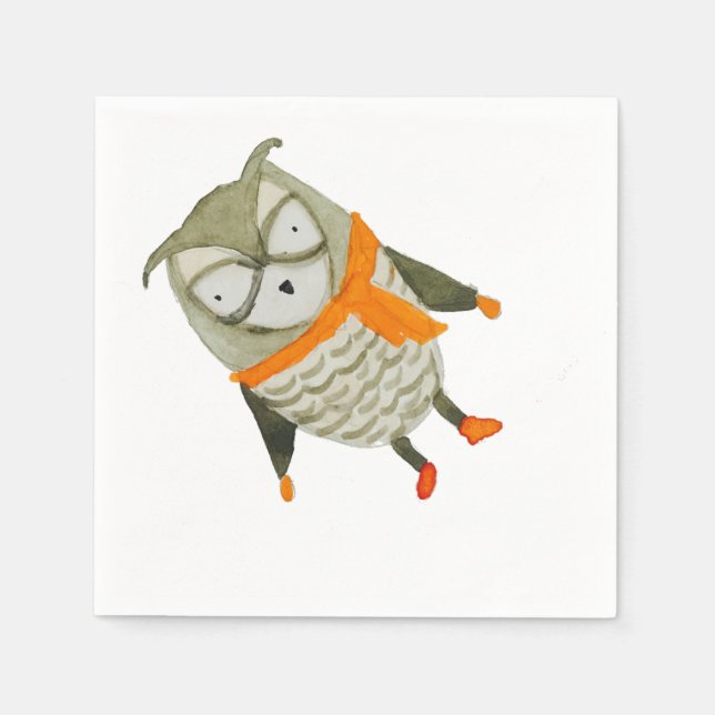 Wald Friends Owl Serviette (Vorderseite)