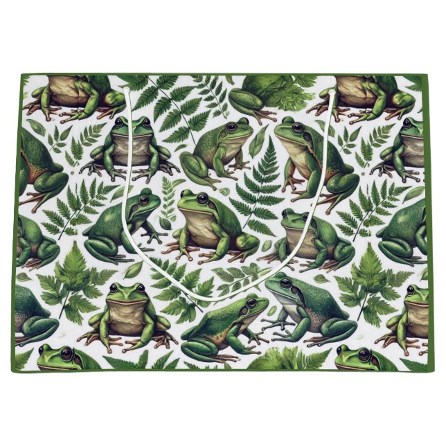 Wald Frösche Tasse Große Geschenktüte (Vorderseite)