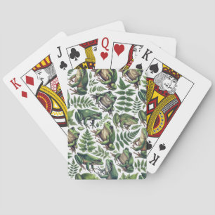 Wald Frösche Tasse Spielkarten
