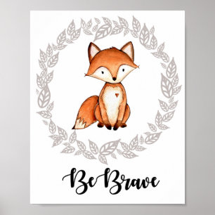 Wald-Fuchs-Druck Poster