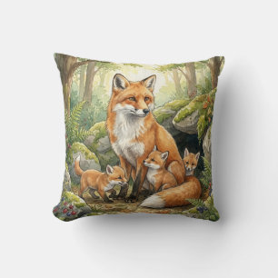 Wald-Fuchs-Familie Kinder Kissen
